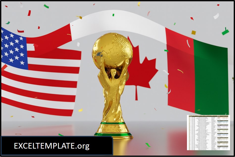 2026 World Cup Schedule Excel Template